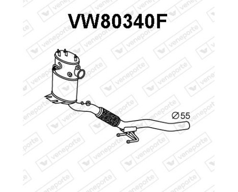 DPF.GOLF VI 1.6/2.0TDI H/BR 10/08-04/13 AVEC CATALYSEUR