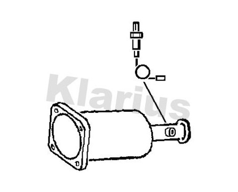 Filtre à particules / à suie, échappement 390110 Klarius