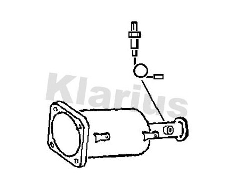 Filtre à particules / à suie, échappement 390192 Klarius