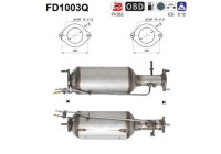 Filtre à particules / à suie, échappement FD1003Q AS