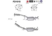 Filtre à particules / à suie, échappement FD1018 AS