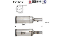 Filtre à particules / à suie, échappement FD1024Q AS