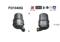 Filtre à particules / à suie, échappement FD1040Q AS