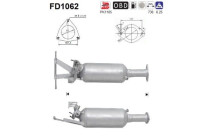 Filtre à particules / à suie, échappement FD1062 AS