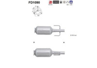 Filtre à particules / à suie, échappement FD1090 AS