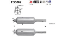 Filtre à particules / à suie, échappement FD5002 AS