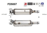 Filtre à particules / à suie, échappement FD5007 AS