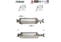 Filtre à particules / à suie, échappement FD5042 AS