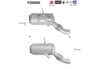 Filtre à particules / à suie, échappement FD5080 AS