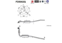 Filtre à particules / à suie, échappement FD5082Q AS