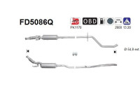 Filtre à particules / à suie, échappement FD5086Q AS