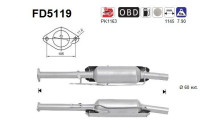 Filtre à particules / à suie, échappement FD5119 AS