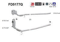 Filtre à particules / à suie, échappement FD5177Q AS