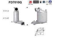 Filtre à particules / à suie, échappement FD7010Q AS