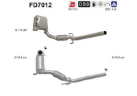 Filtre à particules / à suie, échappement FD7012 AS