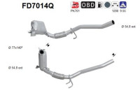 Filtre à particules / à suie, échappement FD7014Q AS