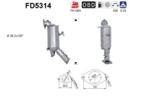 filtre à particules diesel FD5314 AS