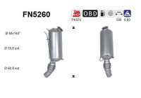 filtre à particules diesel FN5260 AS