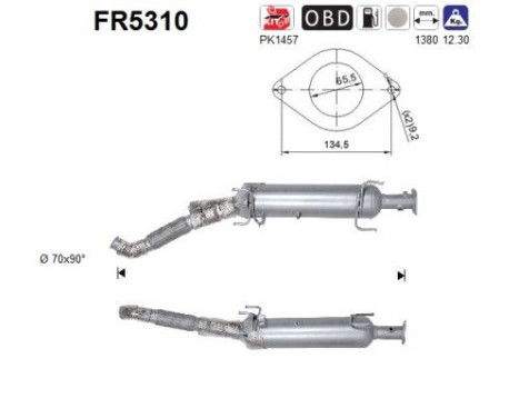 filtre à particules diesel FR5310 AS