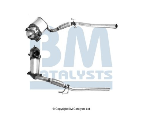 Filtre à particules diesel, système d'échappement BM11166H BM Catalysts
