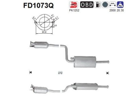 Filtre à particules FD1073Q AS