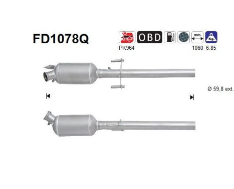 Filtre à particules FD1078Q AS