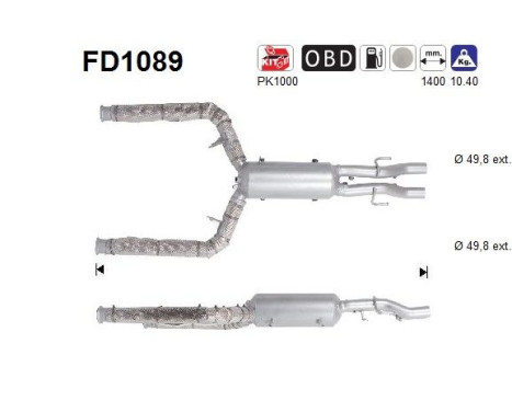 Filtre à particules FD1089 AS