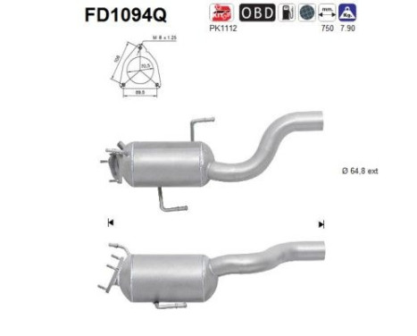 Filtre à particules FD1094Q AS