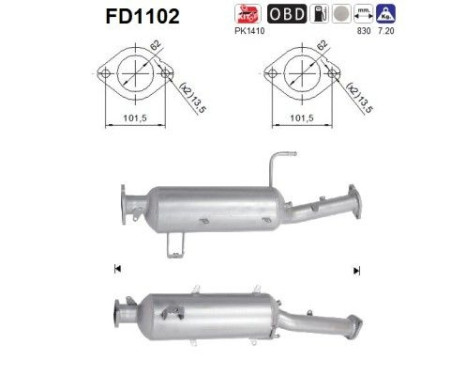 Filtre à particules FD1102 AS