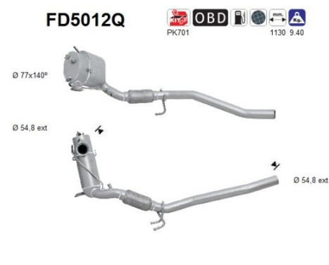 Filtre à particules FD5012Q AS