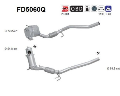 Filtre à particules FD5060Q AS