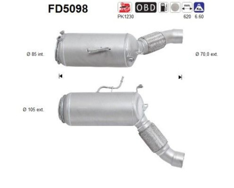 Filtre à particules FD5098 AS