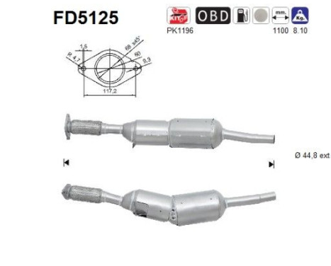 Filtre à particules FD5125 AS