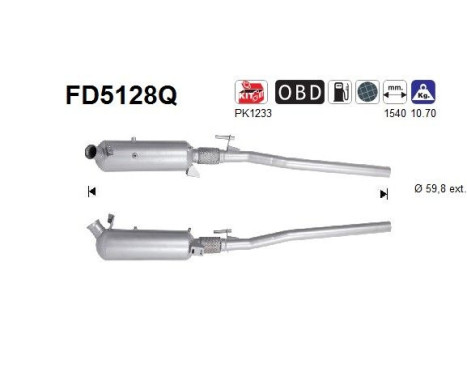 Filtre à particules FD5128Q AS