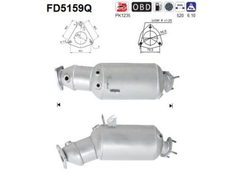 Filtre à particules FD5159Q AS