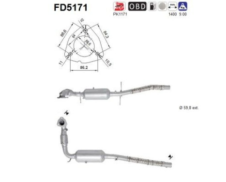 Filtre à particules FD5171 AS