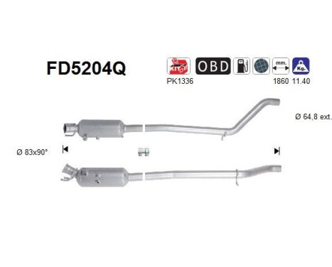 Filtre à particules FD5204Q AS