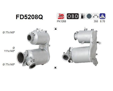 Filtre à particules FD5208Q AS