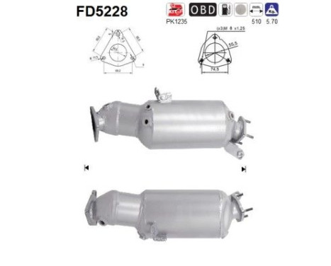 Filtre à particules FD5228 AS