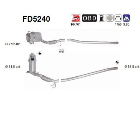 Filtre à particules FD5240 AS