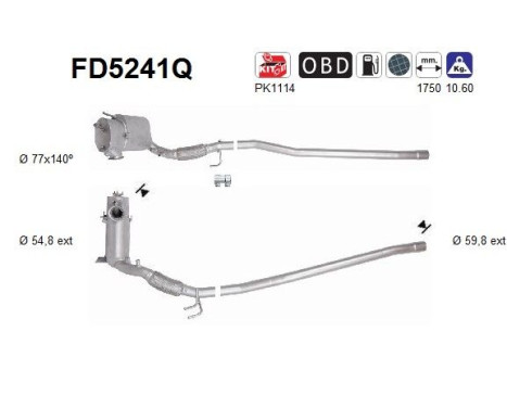Filtre à particules FD5241Q AS