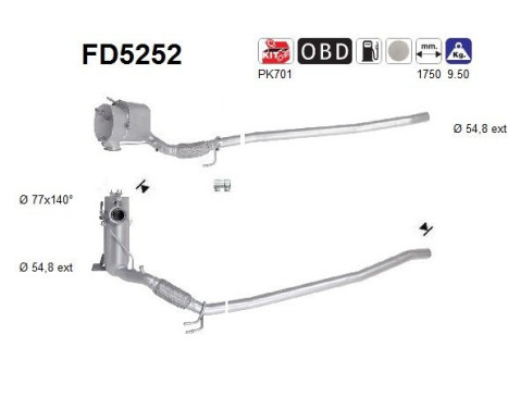 Filtre à particules FD5252 AS