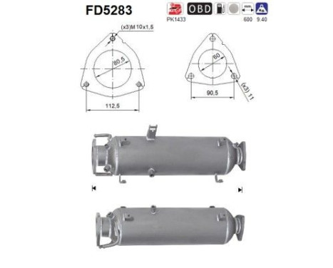 Filtre à particules FD5283 AS