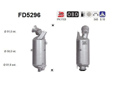 Filtre à particules FD5296 AS