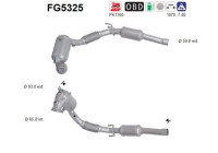 Filtre à particules, système d'échappement FG5325 AS