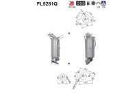 Filtre à particules, système d'échappement FL5281Q AS