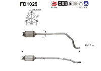 Filtre à particules / à suie, échappement FD1029 AS