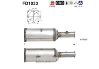 Filtre à particules / à suie, échappement FD1033 AS