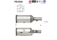 Filtre à particules / à suie, échappement FD1034 AS