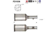 Filtre à particules / à suie, échappement FD1036 AS